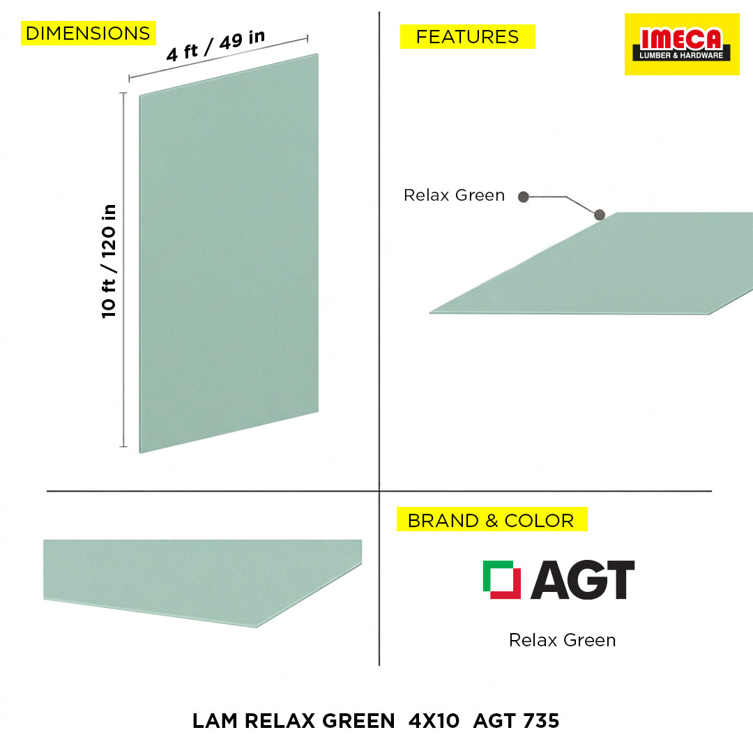 LAM RELAX GREEN  4X10  AGT 735