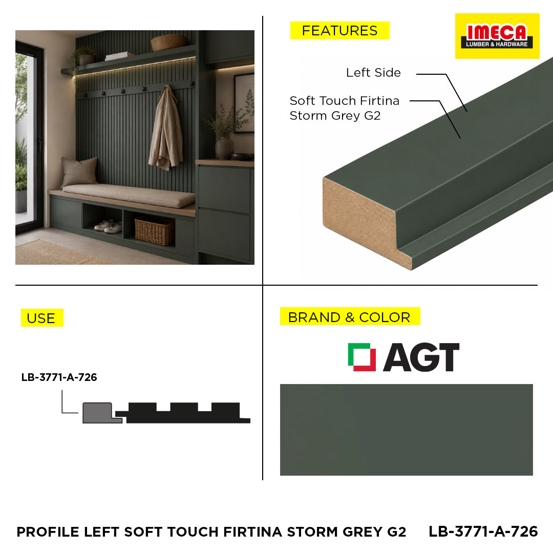 PROFILE LEFT SOFT TOUCH FIRTINA STORM GREY G2