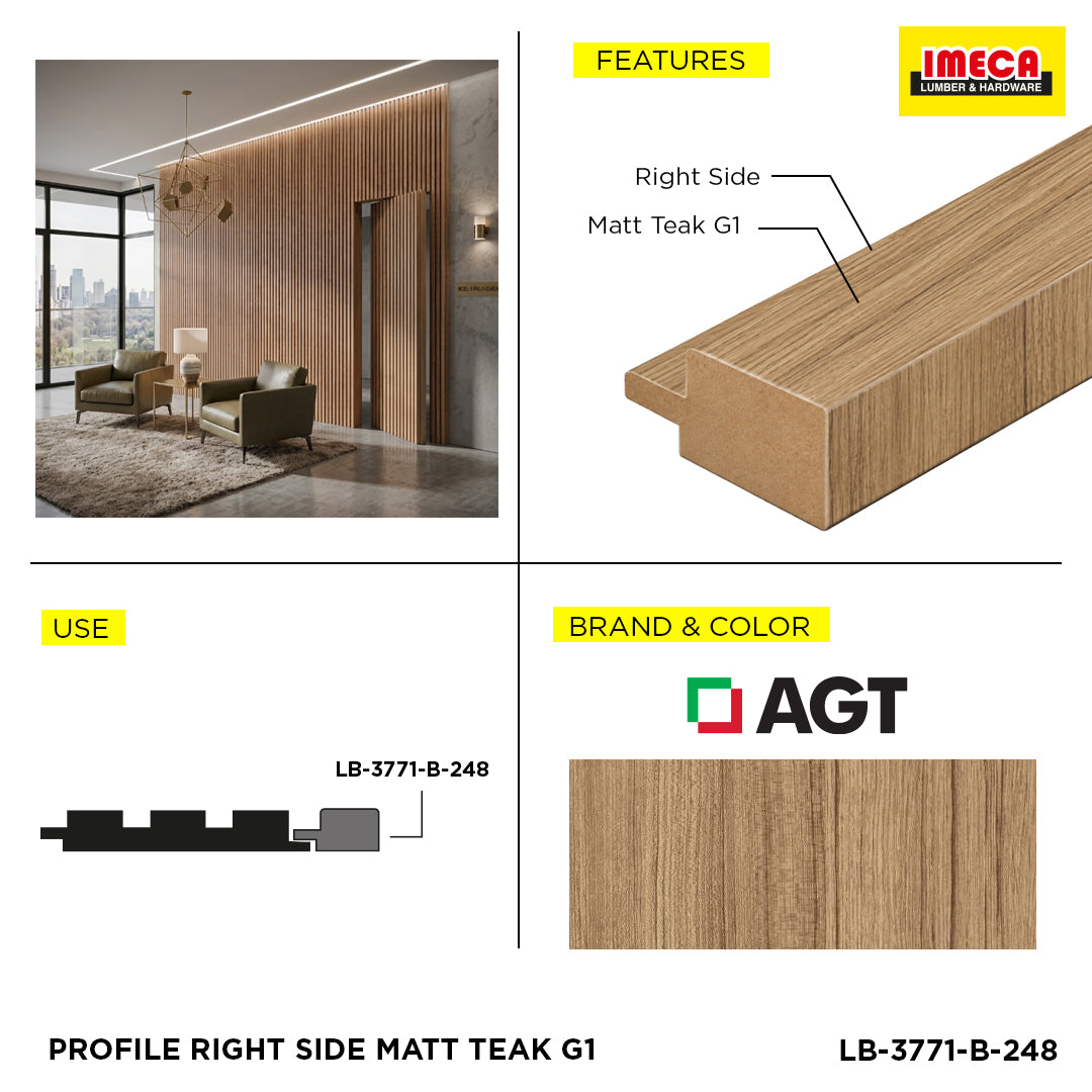 PROFILE RIGHT SIDE MATT TEAK G1
