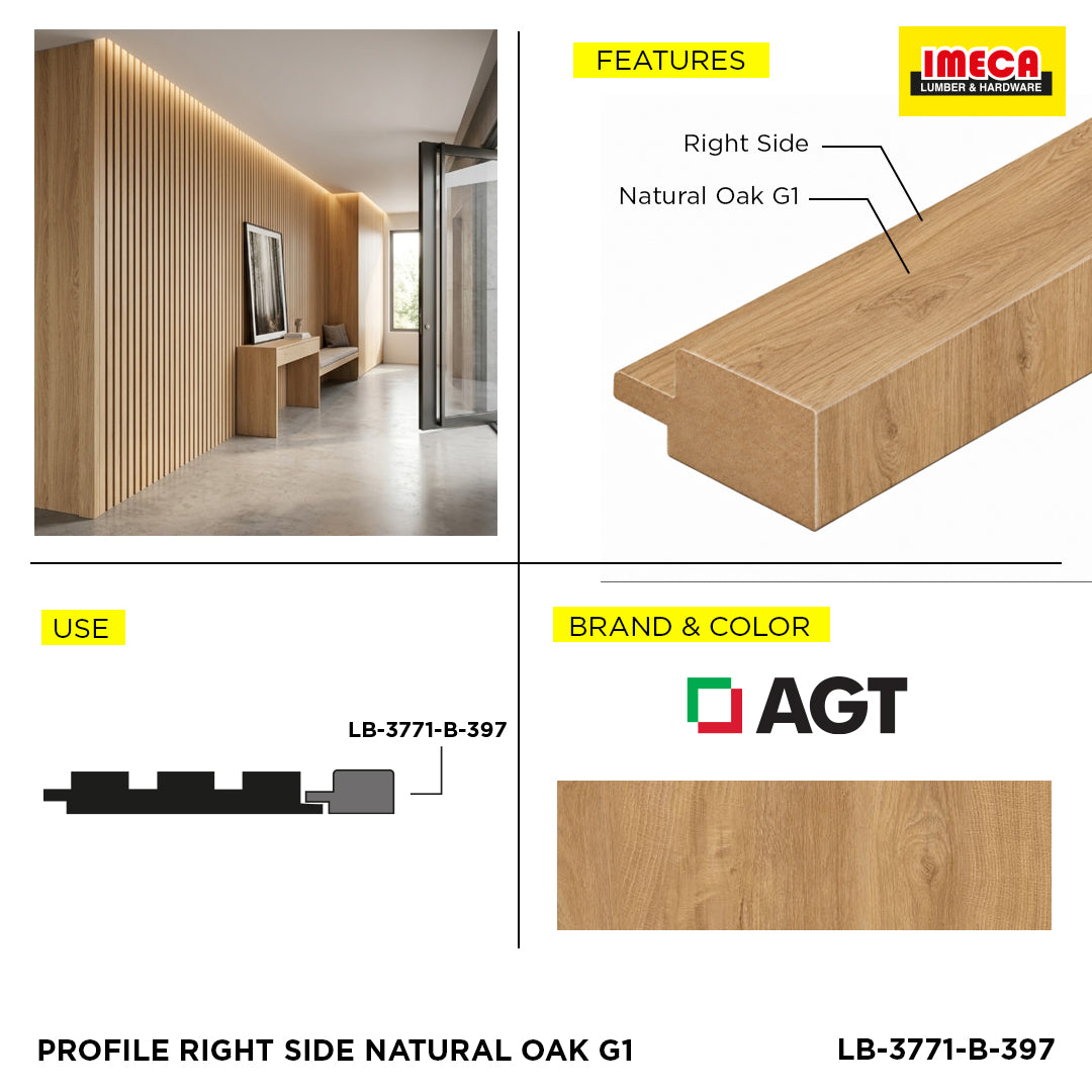 PROFILE RIGHT SIDE NATURAL OAK G1