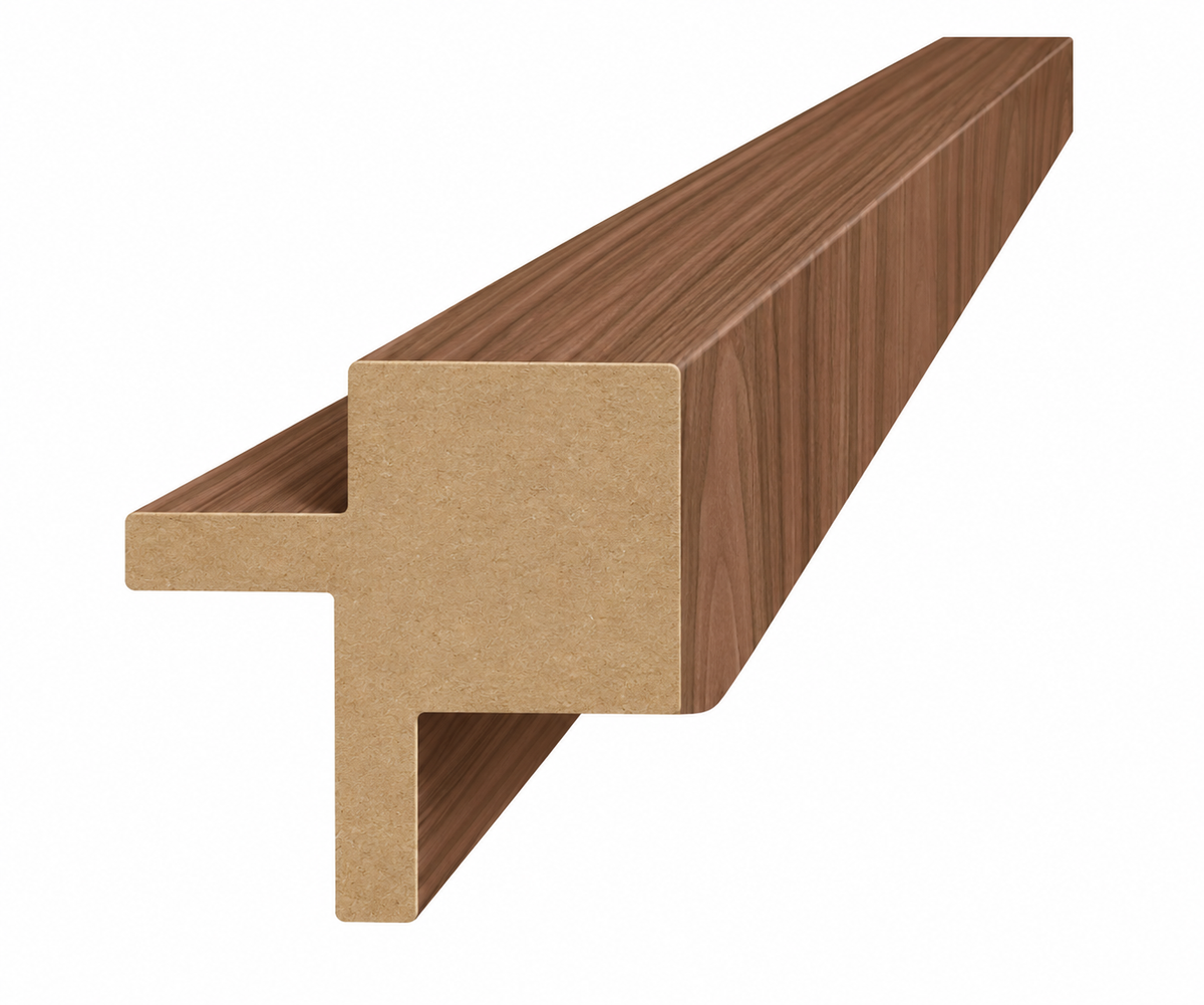 PROFILE CORNER SIDE MATT LIGHT WALNUT G1