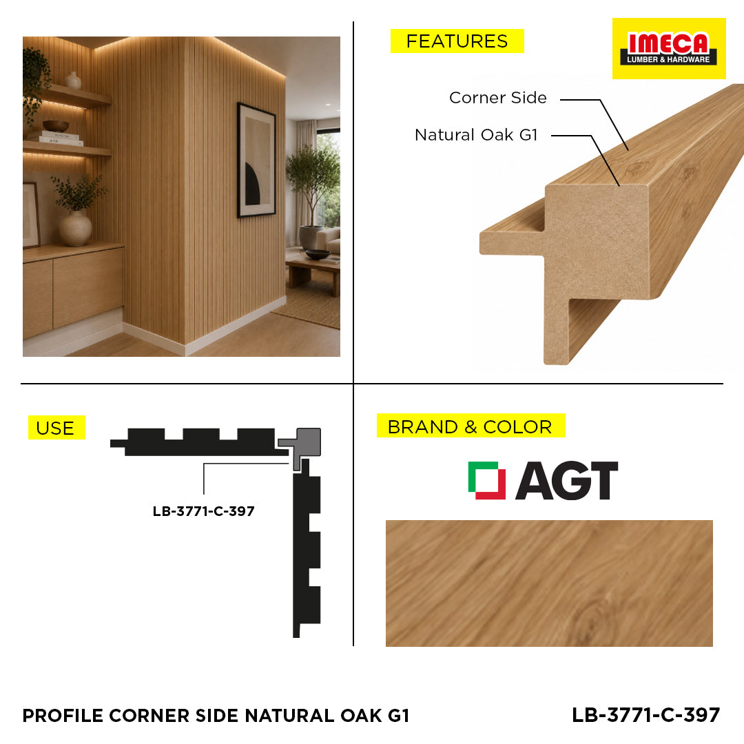 PROFILE CORNER SIDE NATURAL OAK G1