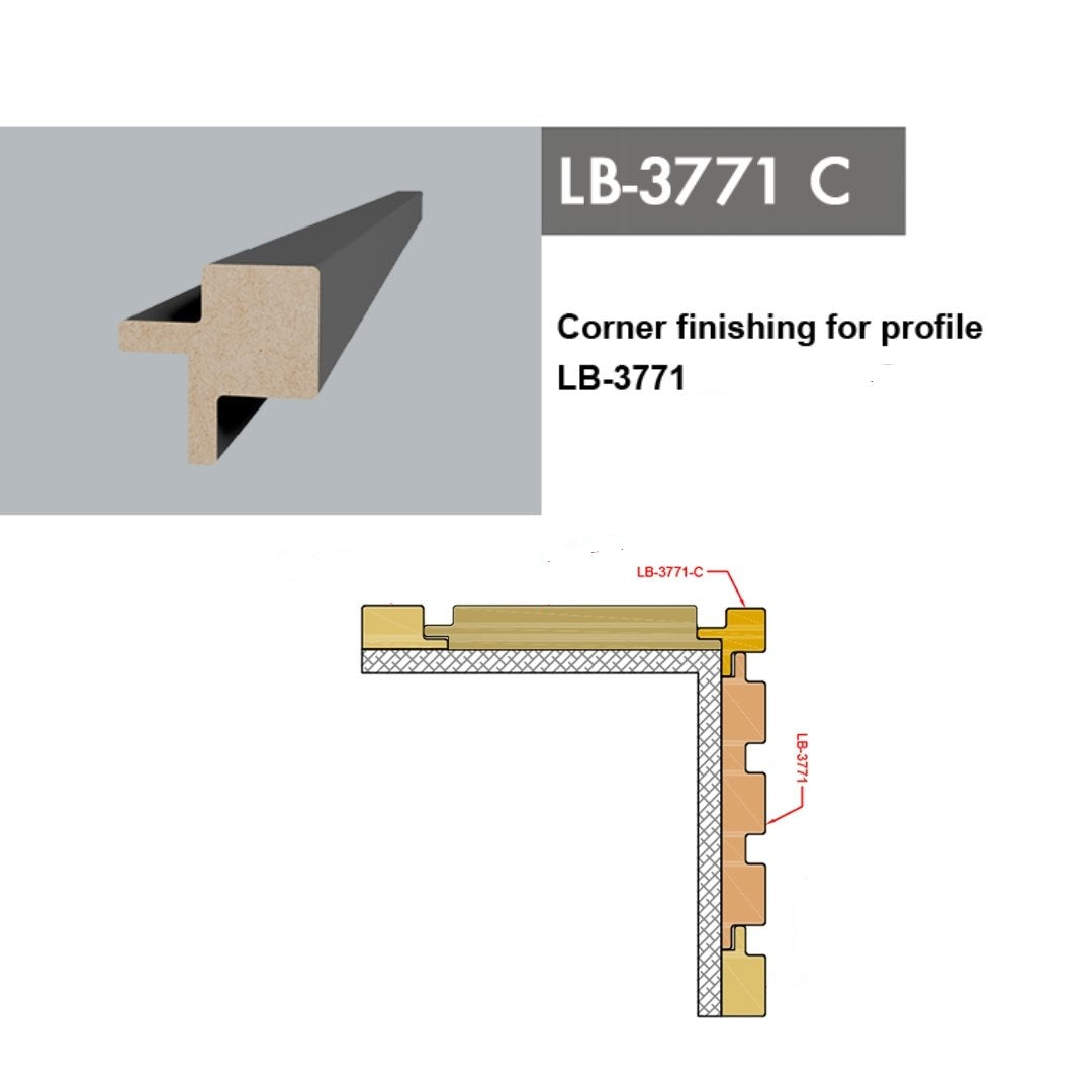 PROFILE CORNER SIDE MATT SOFT TOUCH FIRTINA STORM GREY G2