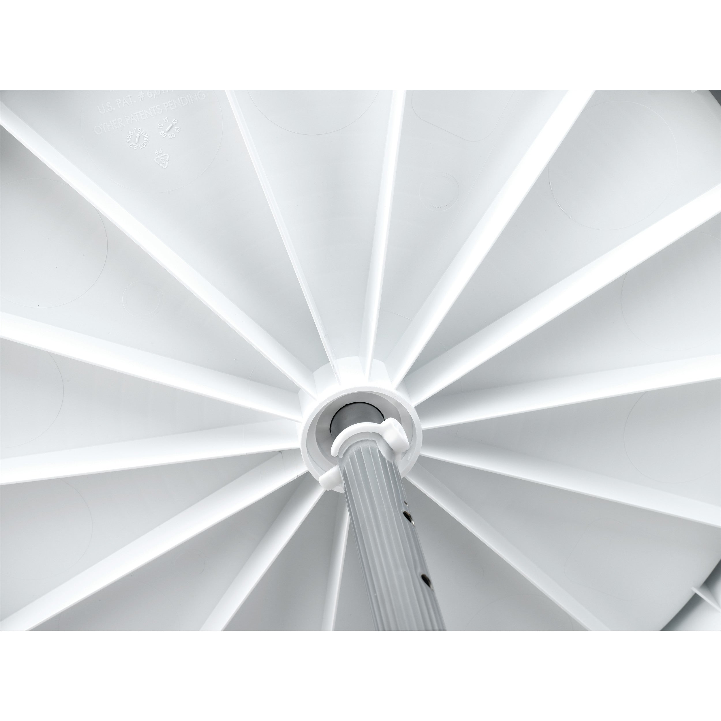 18 in White Polymer Full Circle Lazy Susans 2-Shelf White  18 in (457 mm) W x 18 in (457 mm) D x 4.5 in (114 mm) H