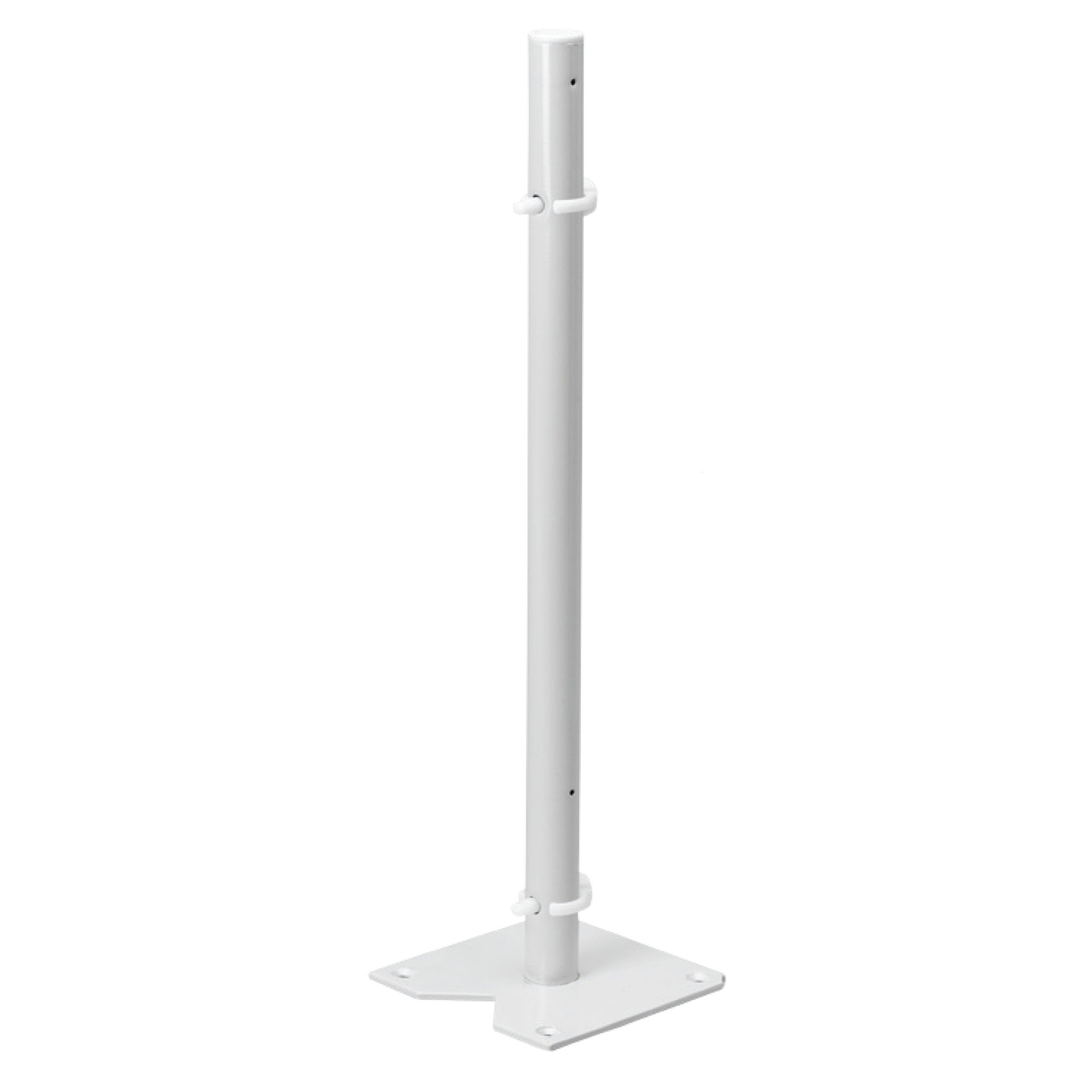 18 in White Polymer Full Circle Lazy Susans 2-Shelf White  18 in (457 mm) W x 18 in (457 mm) D x 17.38 in (441 mm) H
