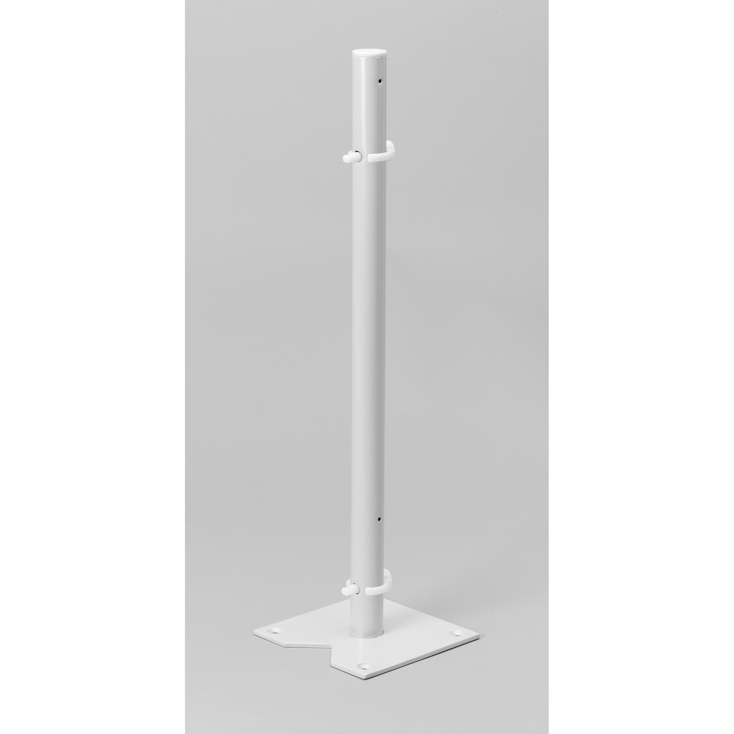18 in White Polymer Kidney Lazy Susans 2-Shelf White  18 in (457 mm) W x 18 in (457 mm) D x 17.38 in (441 mm) H
