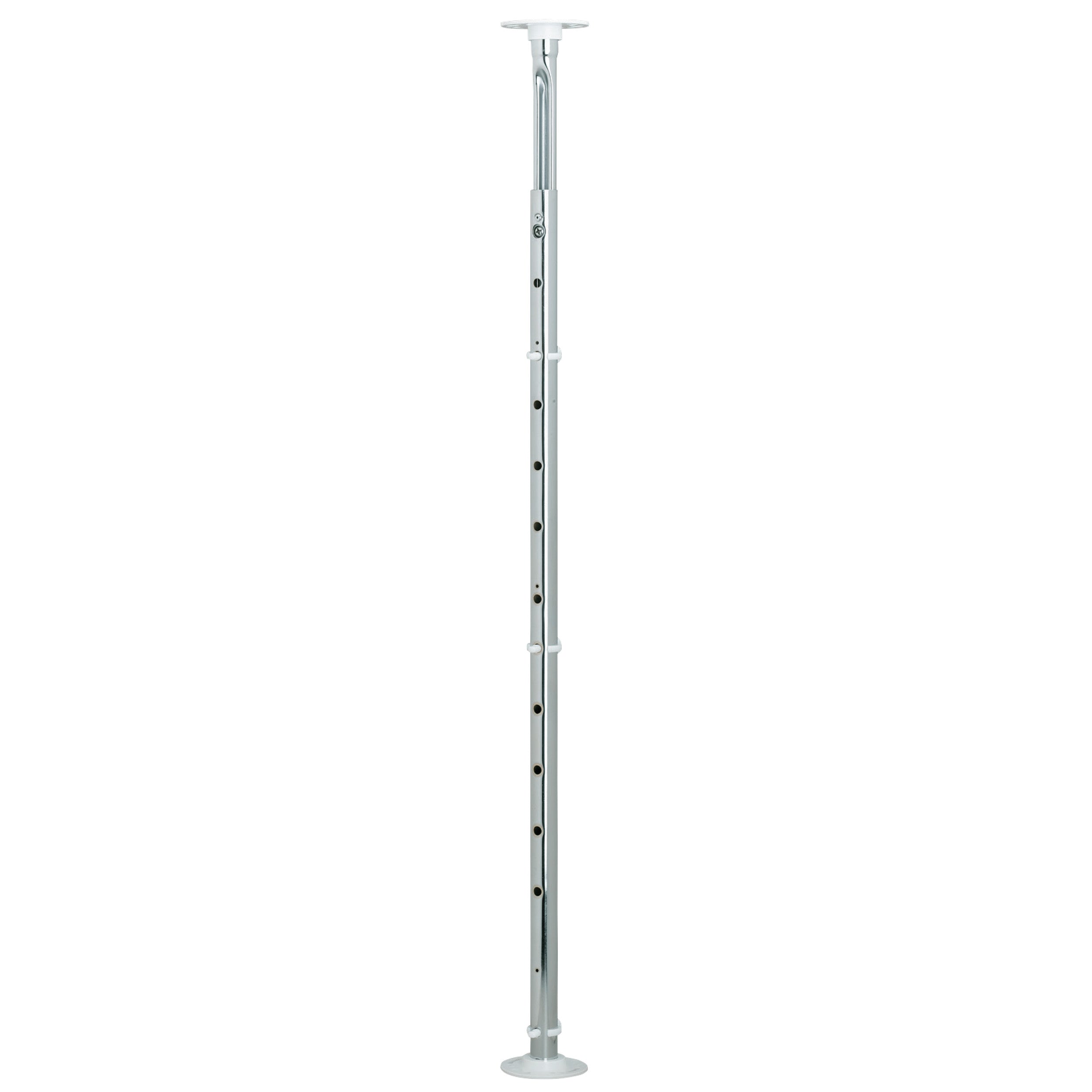 18 in White Polymer Kidney Lazy Susans 3-Shelf White  18 in (457 mm) W x 18 in (457 mm) D x 34 in (864 mm) H