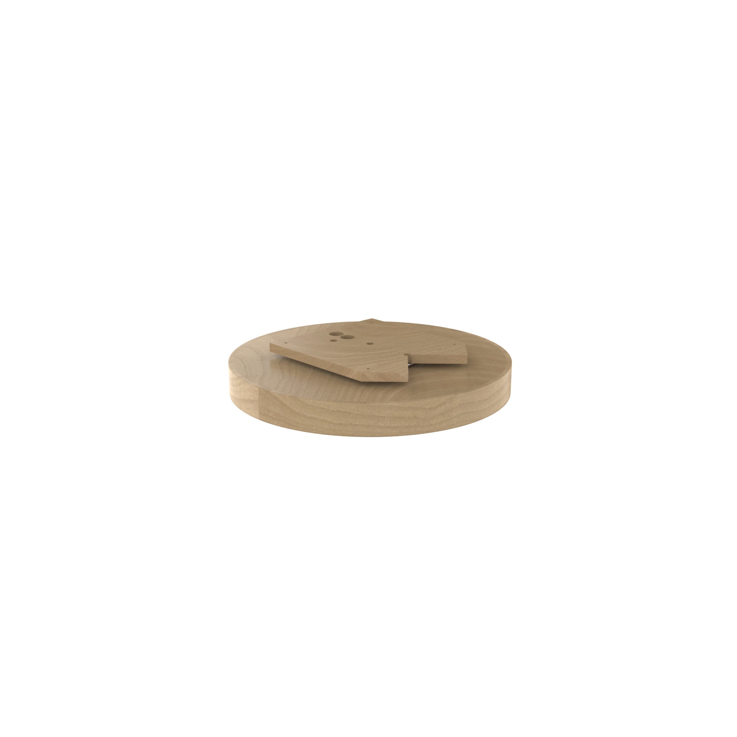 18 in Banded Wood Full Circle Lazy Susan w/steel bearing Natural  18 in (457 mm) W x 18 in (457 mm) D x 2.9 in (74 mm) H