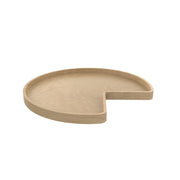 32" LD Banded Wood Kidney Tray Swivel Mo (32" W x 32" D x 2-15/16" H)