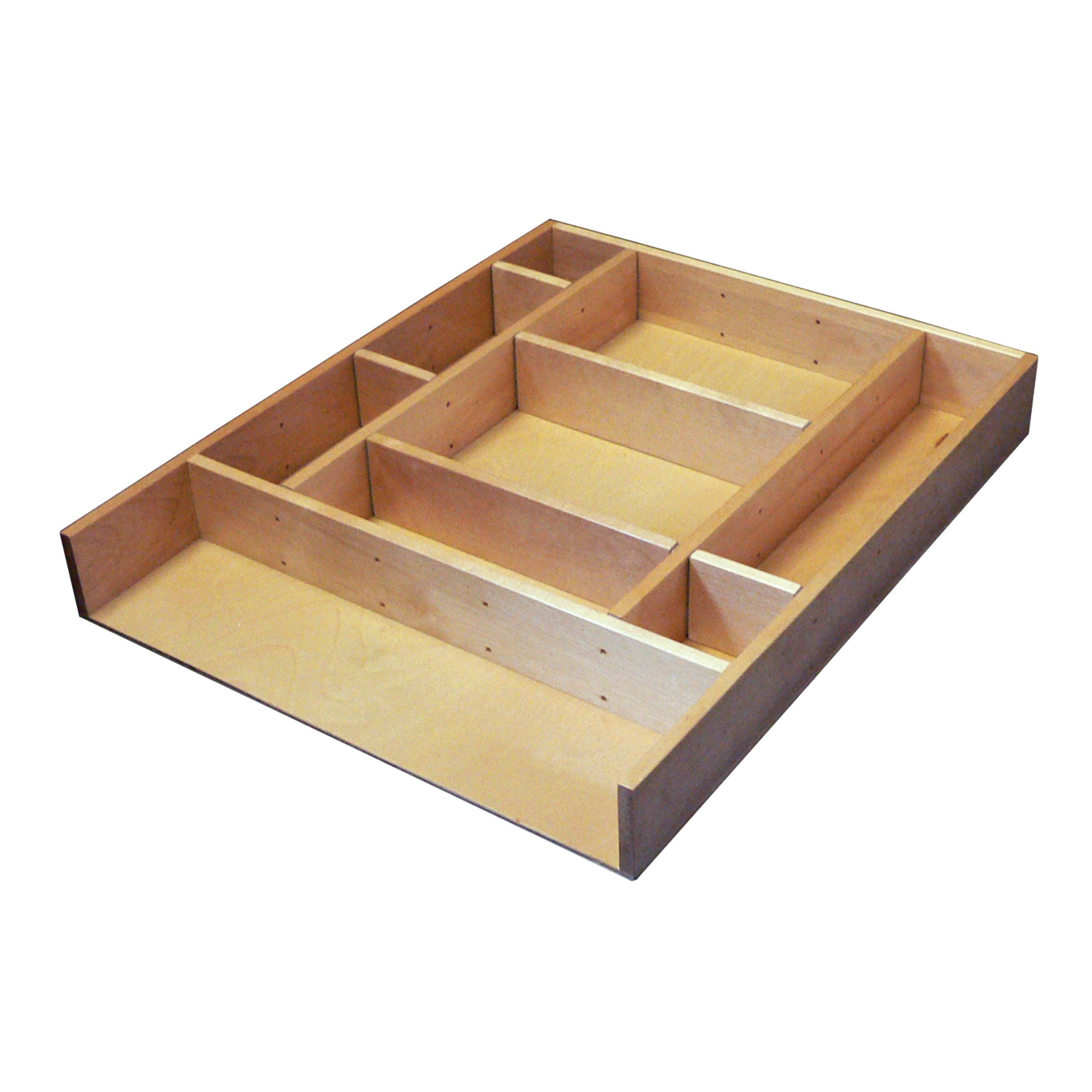 Wood Drawer Organizer Kit 21 (15-3/8" W, 19-1/8" D, 2-1/2" H)