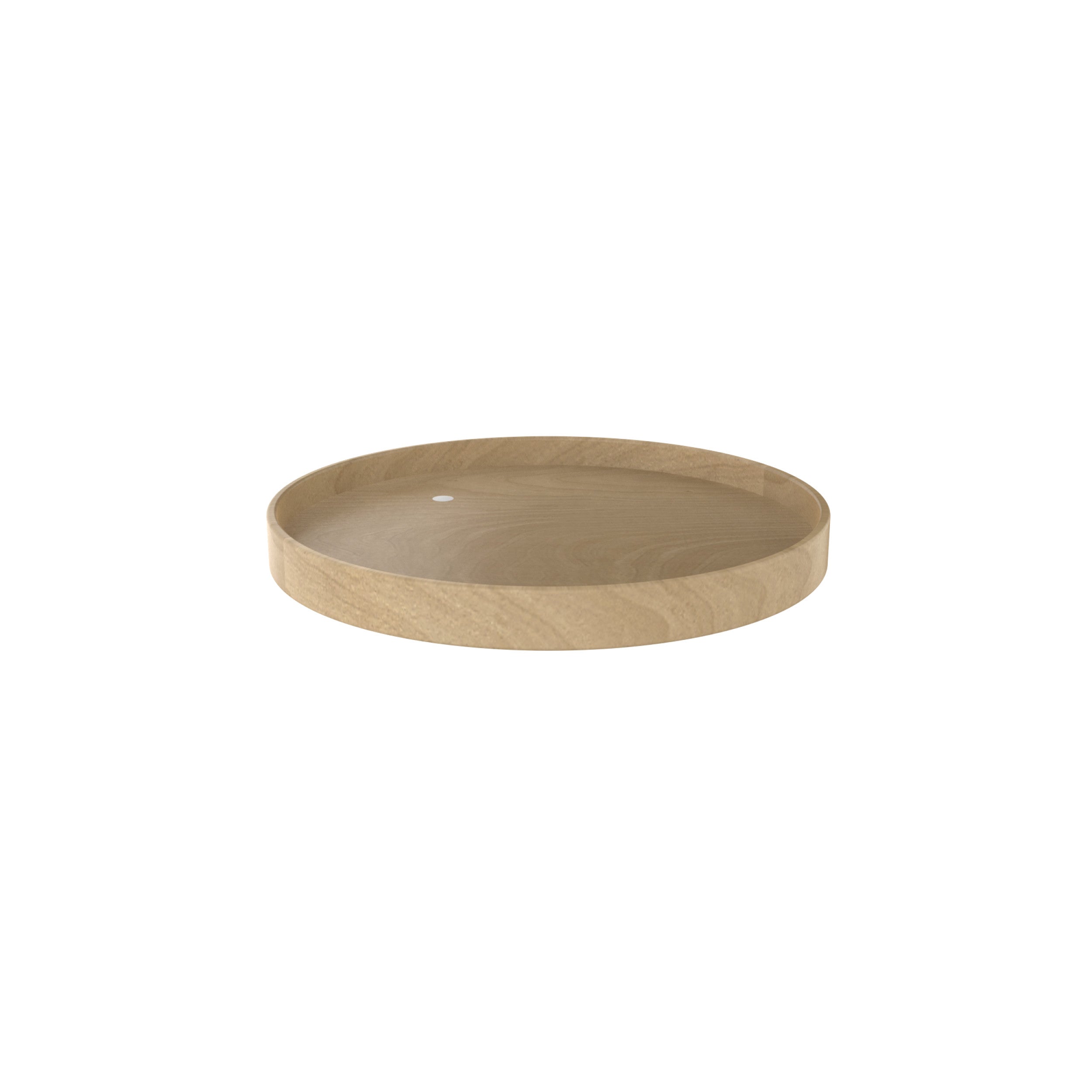 24 in Natural Wood Full Circle Lazy Susan Natural  24 in (610 mm) W x 24 in (610 mm) D x 3.78 in (96 mm) H