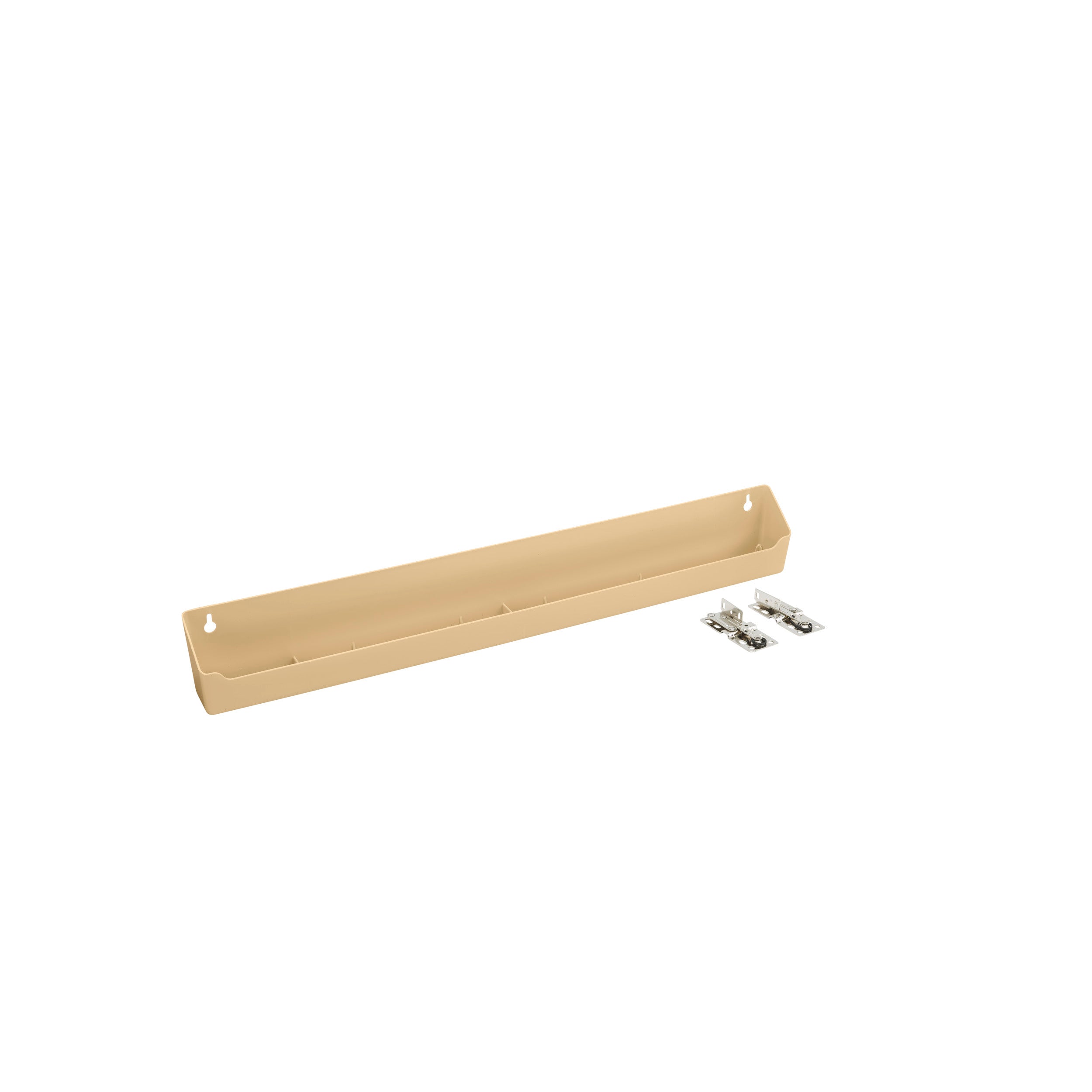 24 in Almond Polymer Lazy Daisy Tip-Out Tray Almond  24 in (610 mm) W x 2.13 in (54 mm) D x 3.81 in (97 mm) H