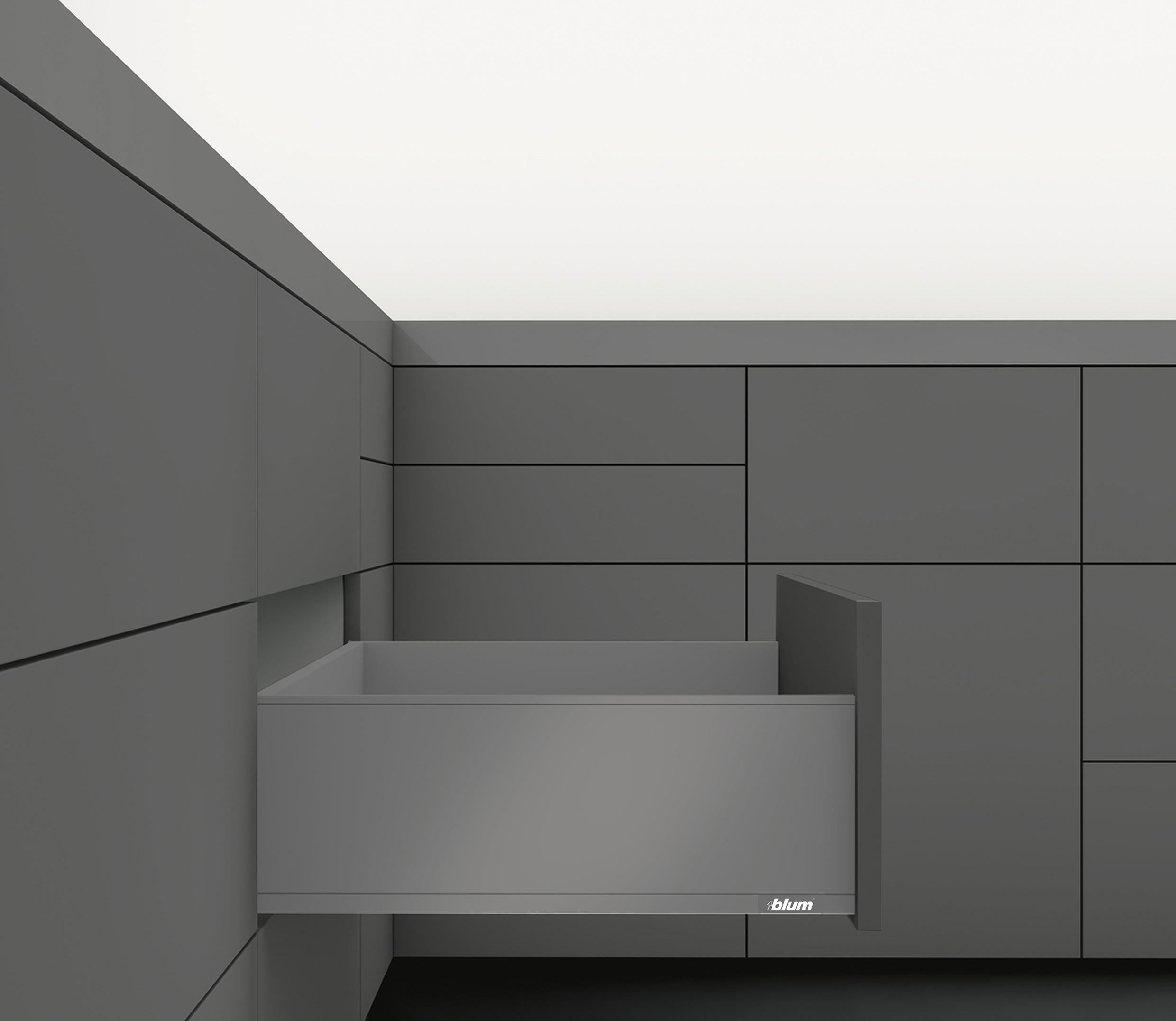 DRAWER BOX KIT BLUM LEGRABOX C HEIGHT (7") 18" LENGTH - ORION GRAY