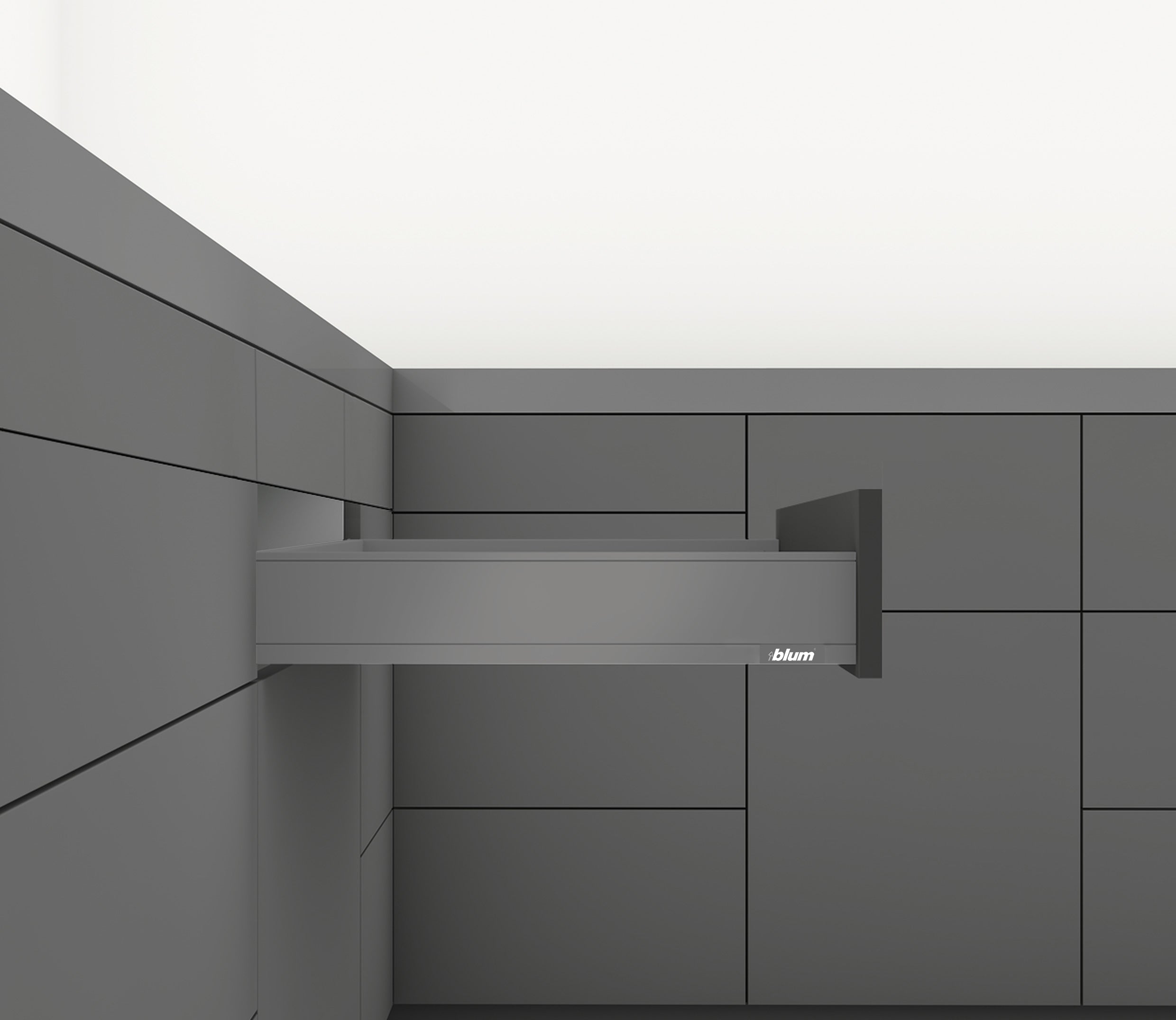 DRAWER BOX KIT BLUM LEGRABOX M HEIGHT (3-9/16") 22" LENGTH - ORION GRAY