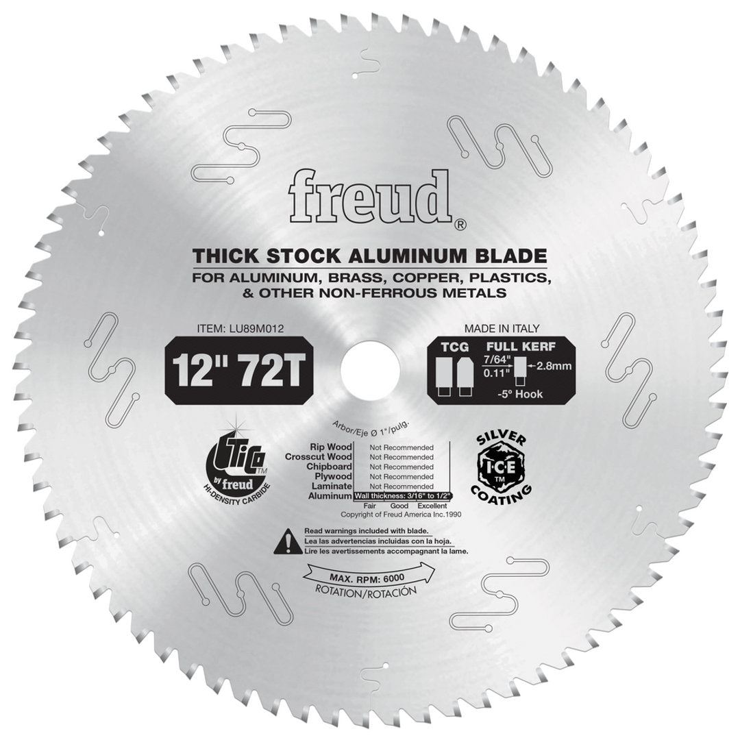 Thick Stock Aluminum Metal Blade