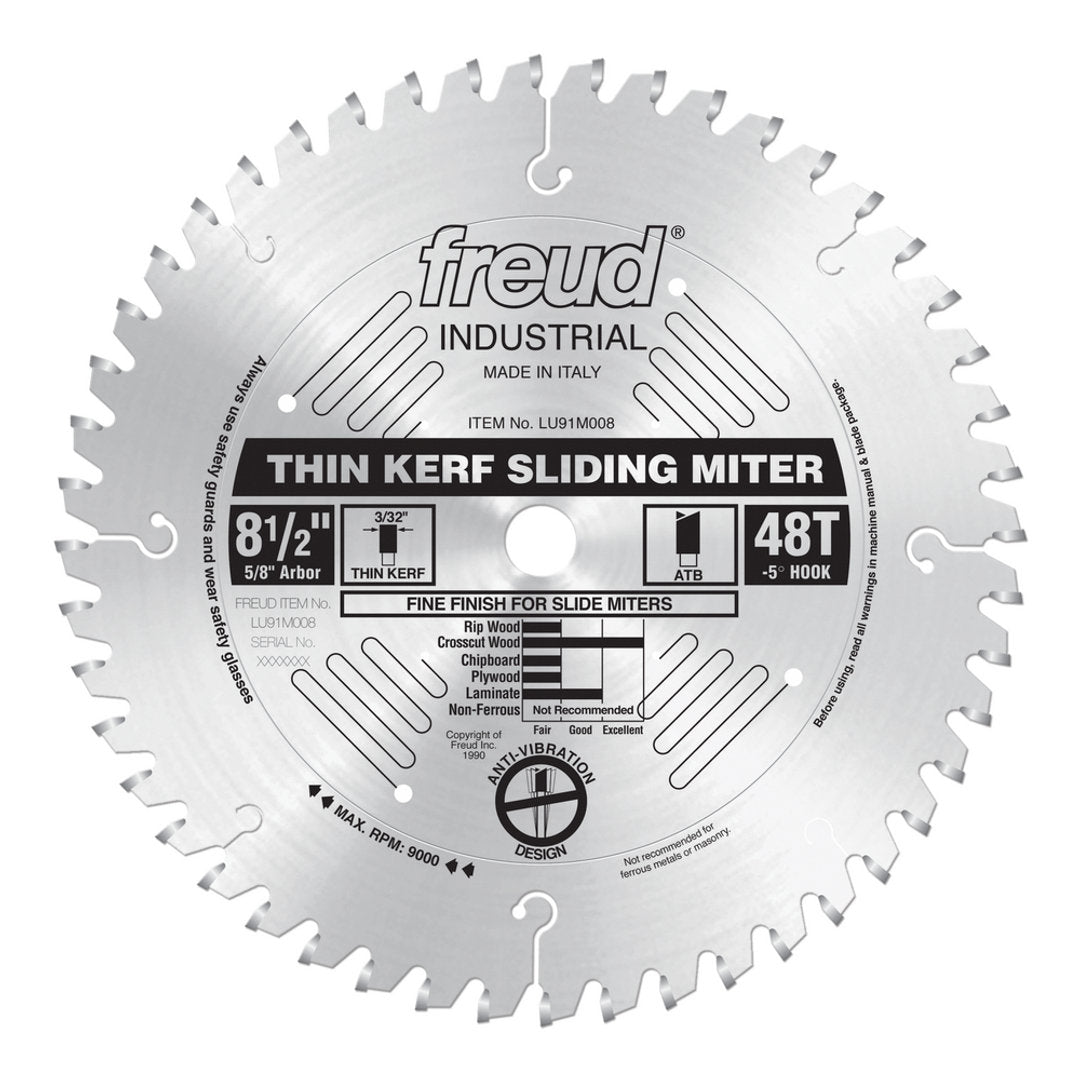 Thin Kerf Sliding Compound Miter Saw Blade