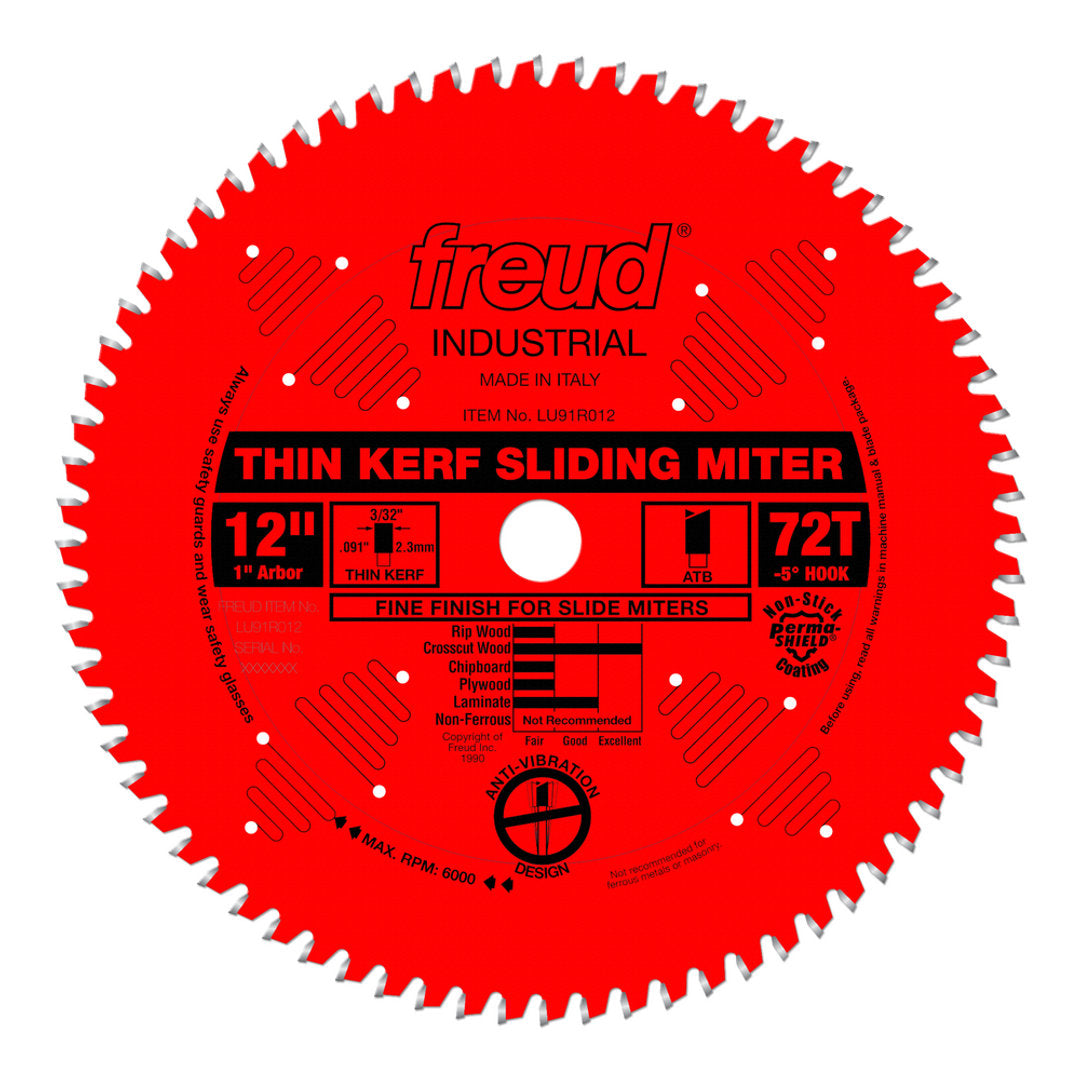 Thin Kerf Sliding Compound Miter Saw Blade