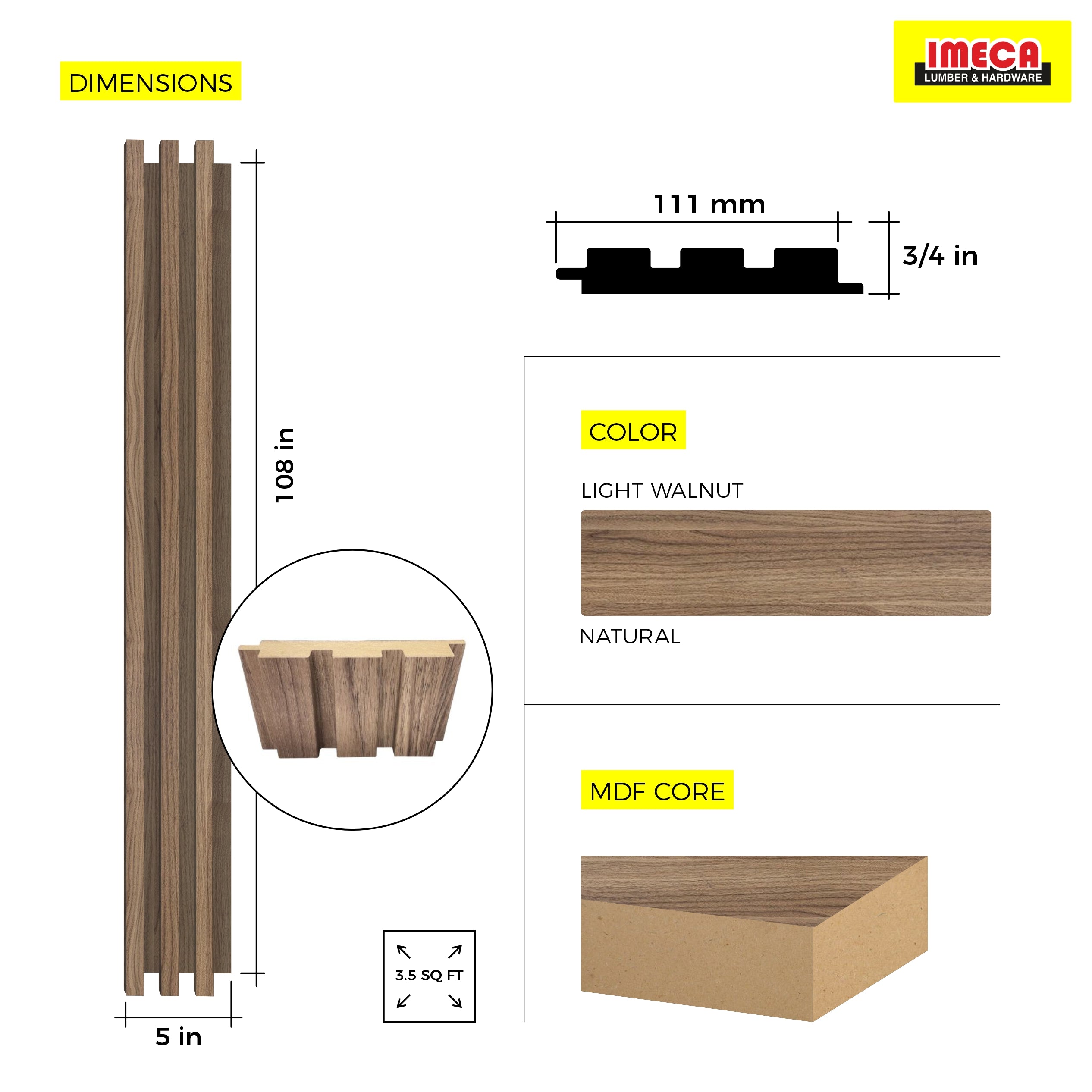 WOOD PANEL MATT LIGHT WALNUT-239 5
