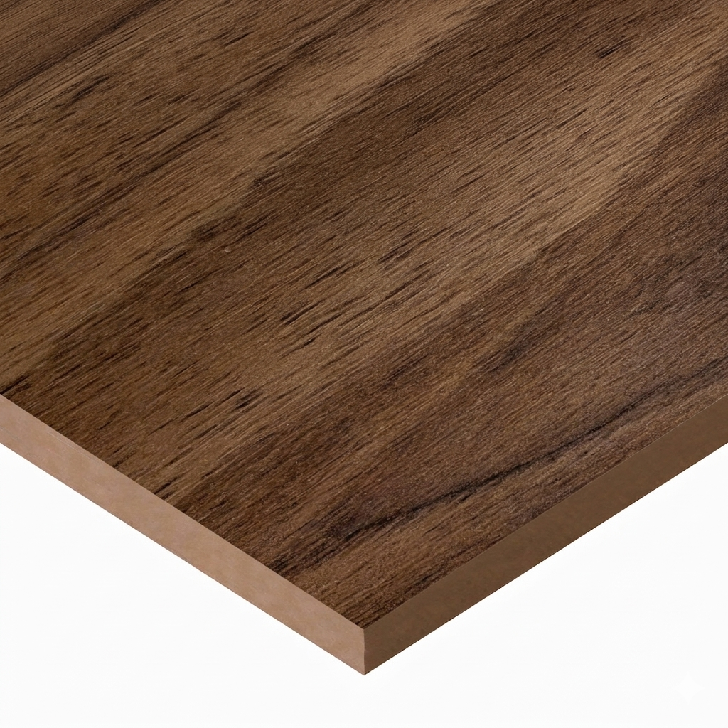 MDF Light Walnut 3/4 4x9 2 sides