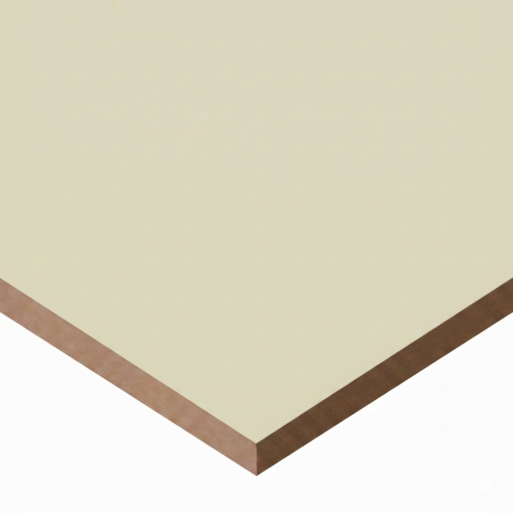 MDF Cream Matte 3/4 4x9 2 sides