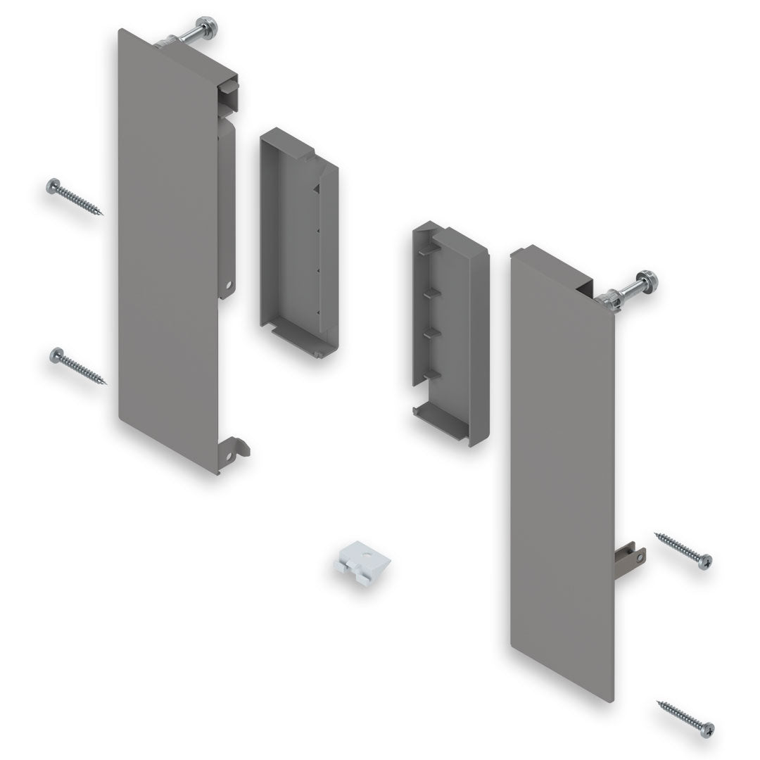 MERIVOBOX-45X front fixing bracket, height E, for interior roll-out, right+left