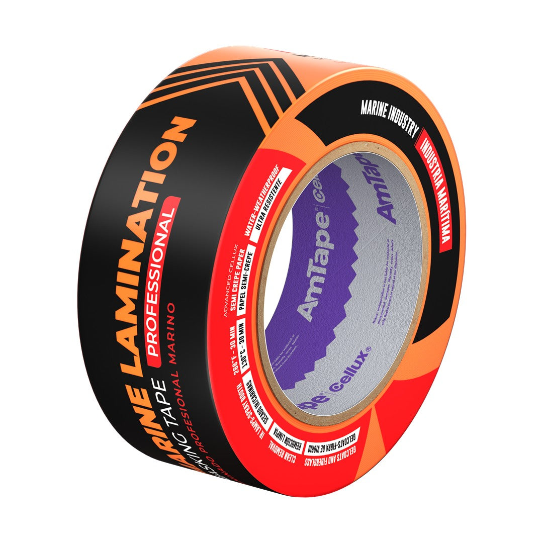 AmTape Marine Lamination Masking Tape Orange