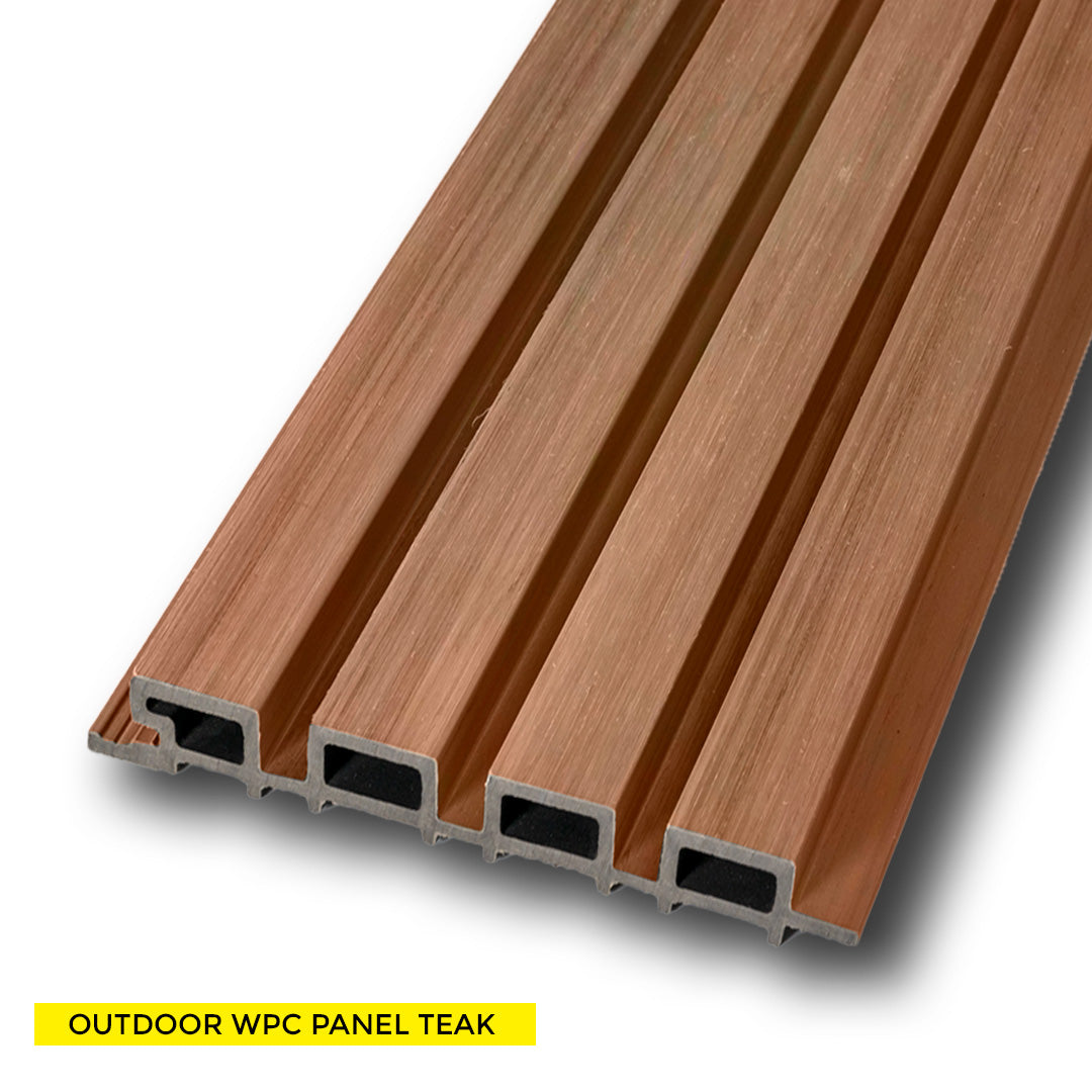 OUTDOOR WPC PANEL TEAK 8.62'' X 114.17''