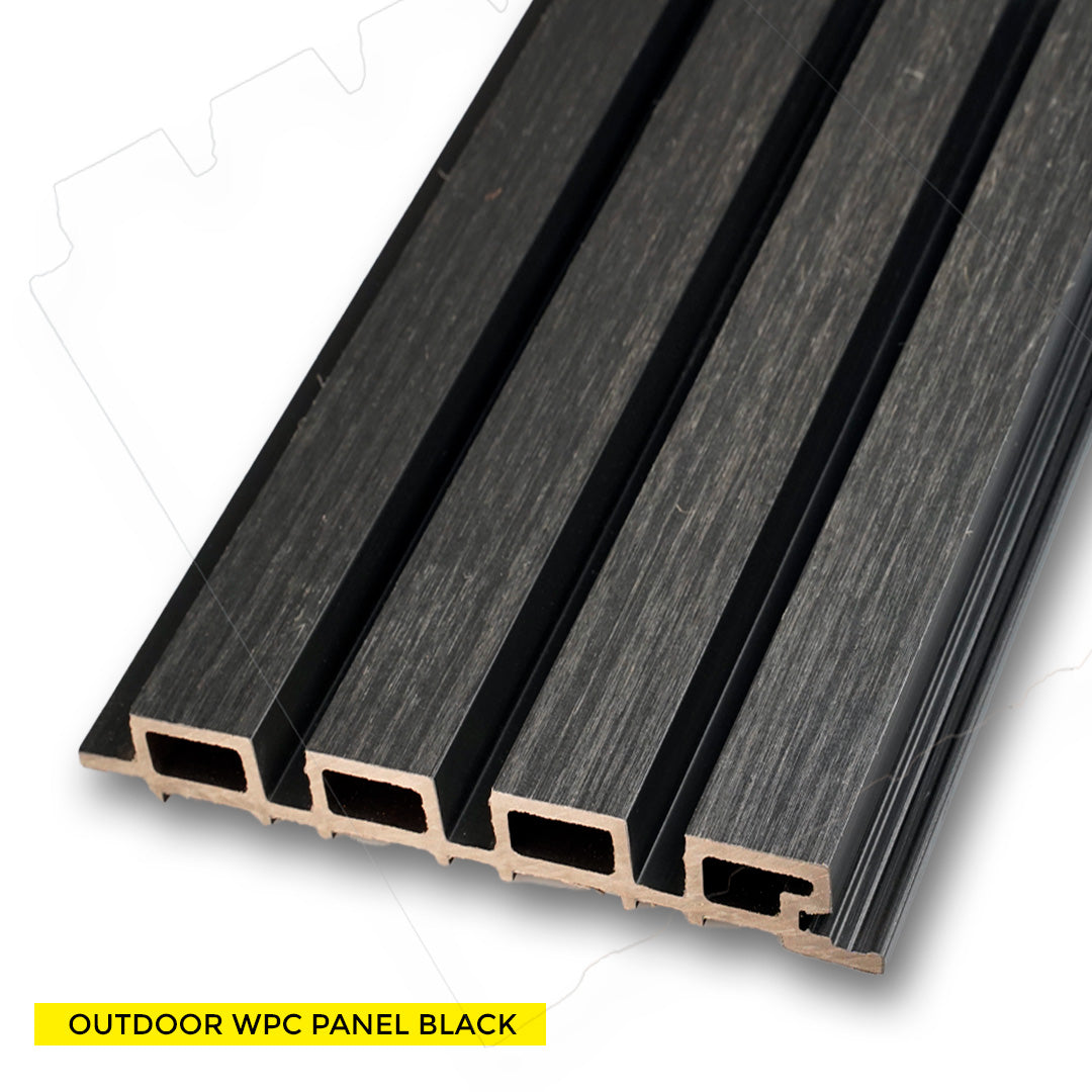 OUTDOOR WPC PANEL BLACK 8.62'' X 114.17''