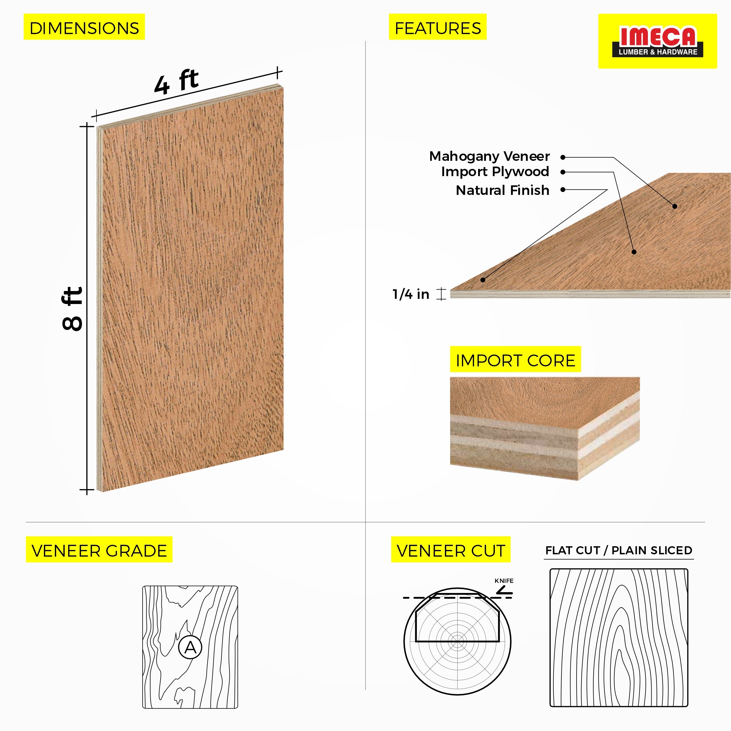 PLYWOOD MAPLE 4X10 1/2 C2 GARNICA