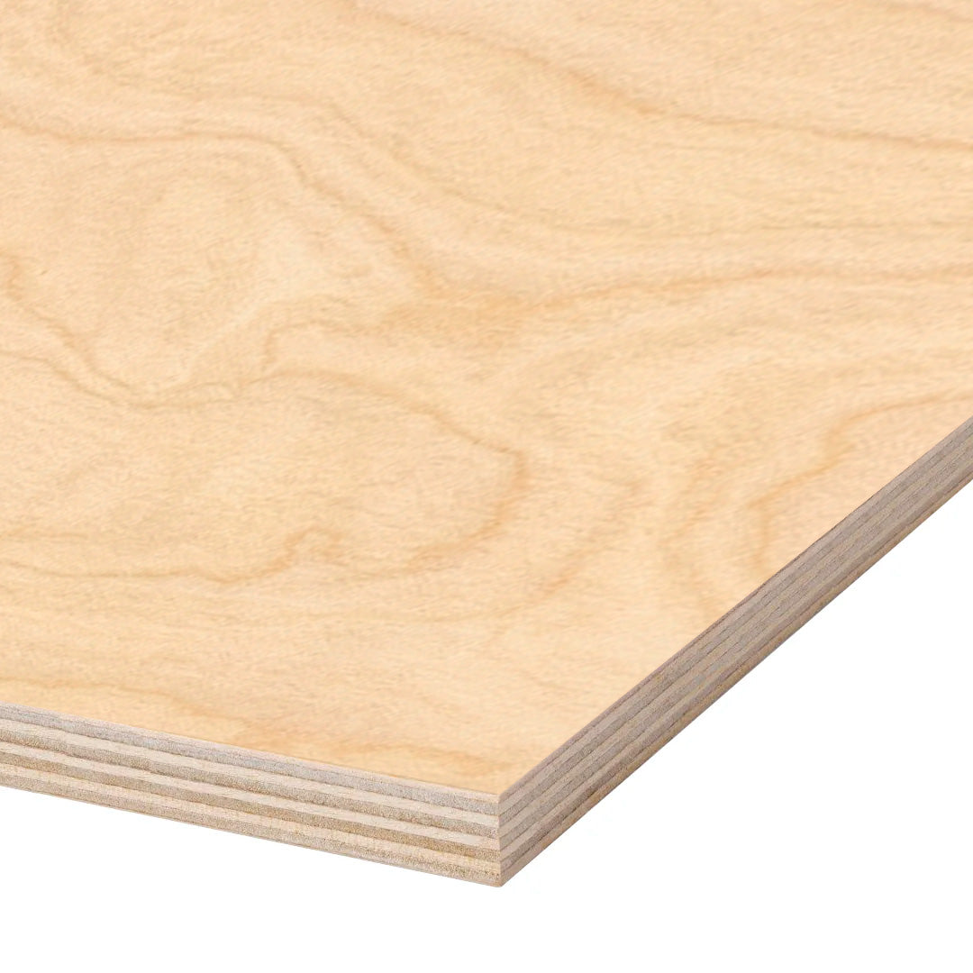 PLYWOOD BIRCH NATURAL 3/8 4X8 EE 9 mm