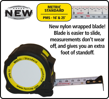 MEASSURING TAPE, 25' METRIC/STANDAR
