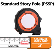 MEASSURING TAPE, 25' STORY POLE