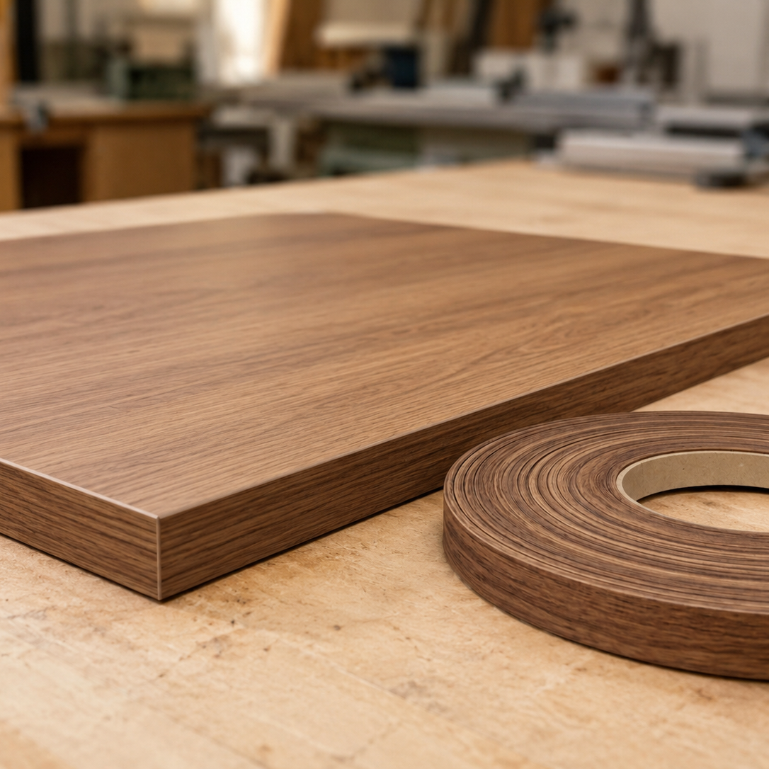 PVC Edge Light Walnut 7/8" x 492' 0.8mm