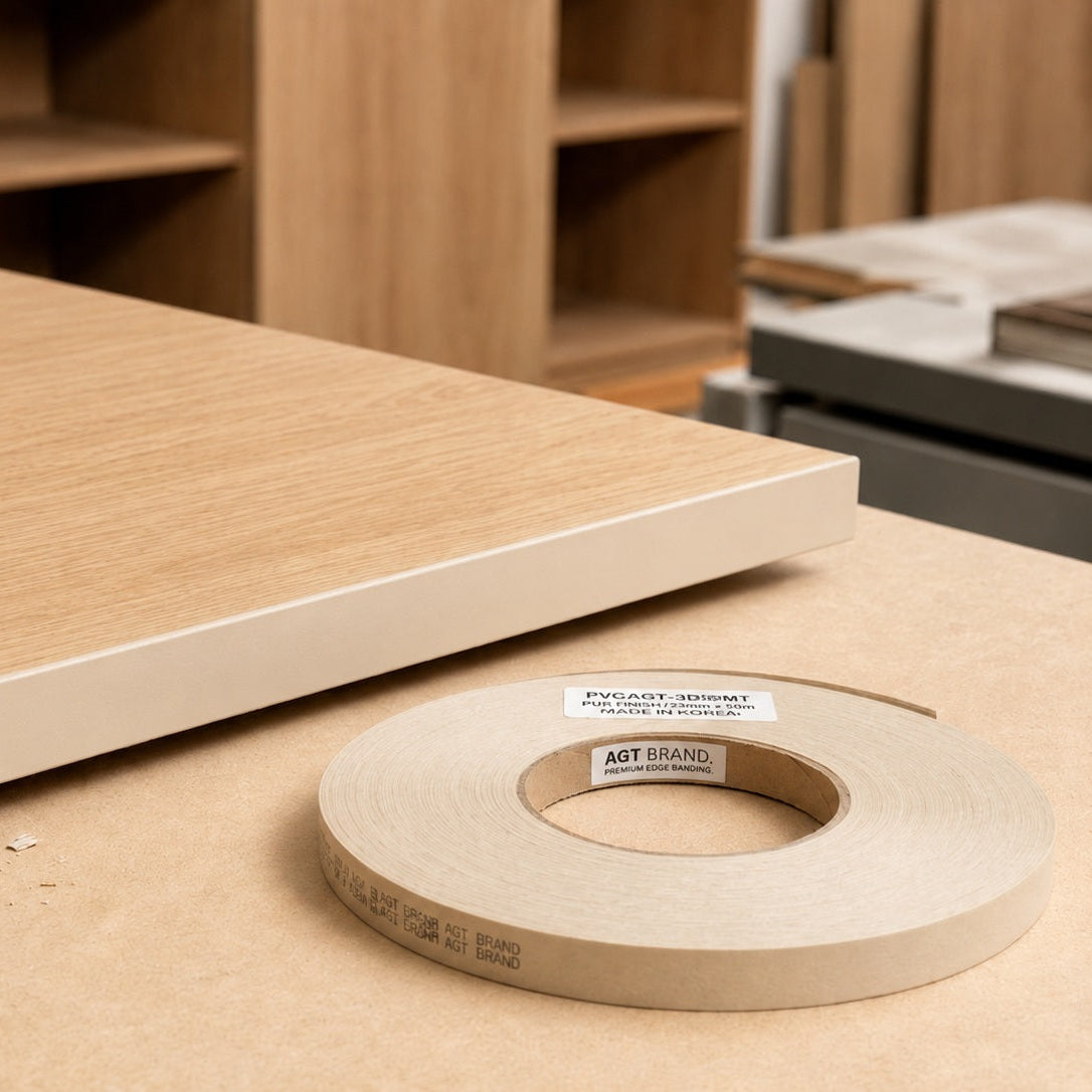 PVC Edge Slate Cream 7/8" x 492' 0.8mm