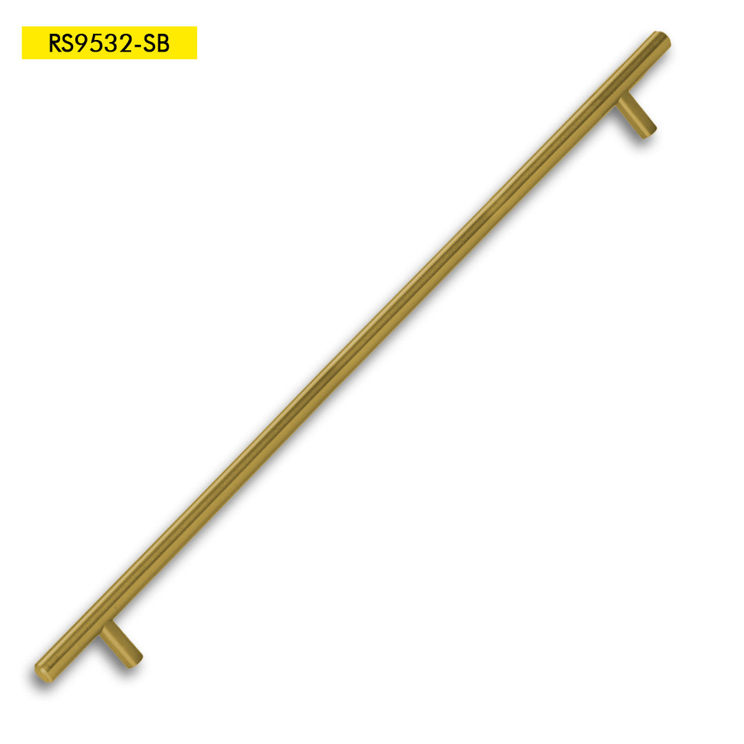 HANDLE BAR 9520 SERIES C/C 30-3/4" O/A 34" SATIN BRASS