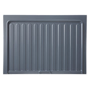 Small Silver Vanity Sink Base Drip Tray Metallic Silver  22.5 in (572 mm) W x 20.25 in (514 mm) D x 0.75 in (19 mm) H