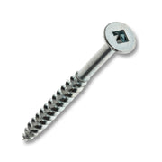 WOOD SCREWS IMEX SQUARE FLAT HEAD WITH NIBS #8 2-1/4" TYPE 17 COARSE ZINC 350 BOX