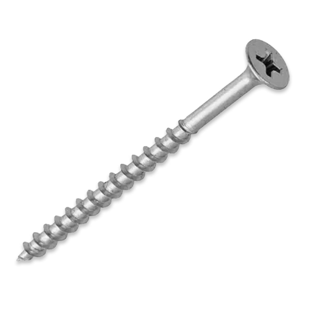 WOOD SCREWS IMEX PHILLIP FLAT HEAD WITH NIBS #8 1-1/8" TYPE 17 COARSE ZINC 10.000 BULK