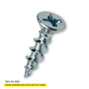 WOOD SCREWS IMEX PHILLIP FLAT HEAD #6 3/4" COARSE NICKEL 500 BOX