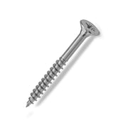 WOOD SCREWS IMEX SQUARE/PHILLIP COMBO FLAT HEAD WITH NIBS #8 1-5/8" TYPE 17 COARSE ZINC 500 BOX