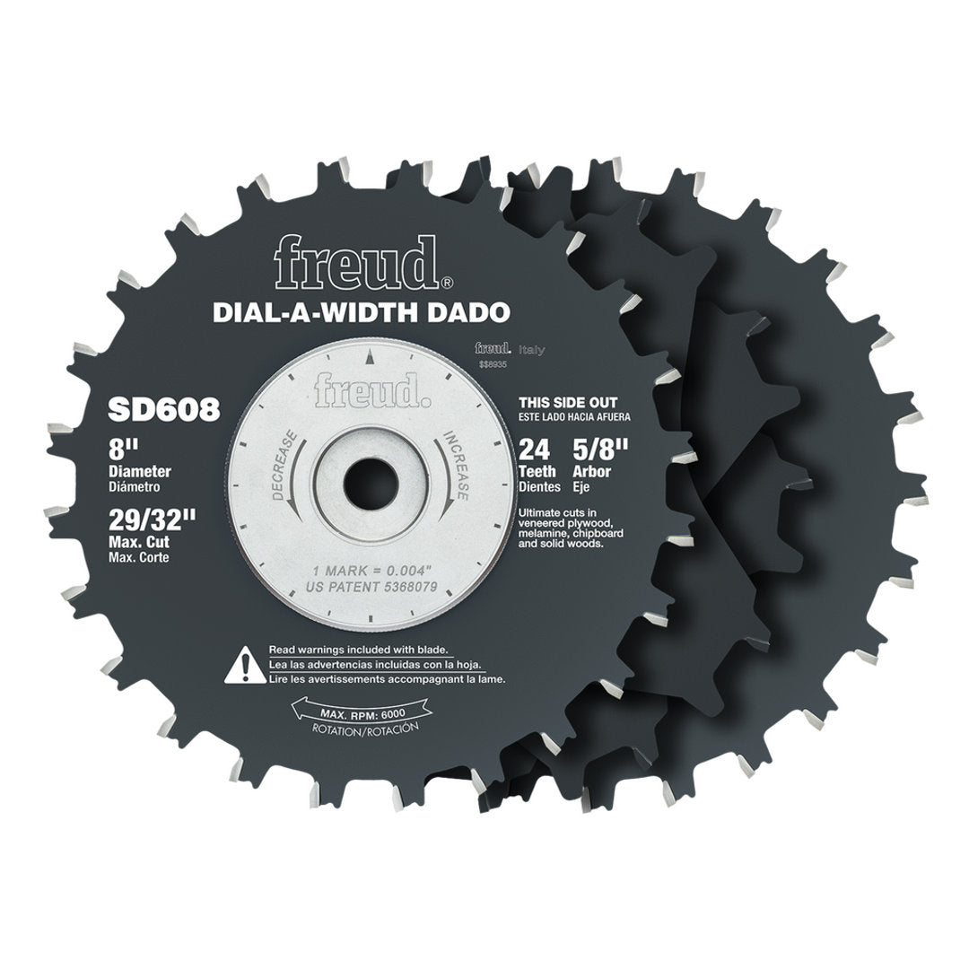 L-A-Width Stacked Dado Sets