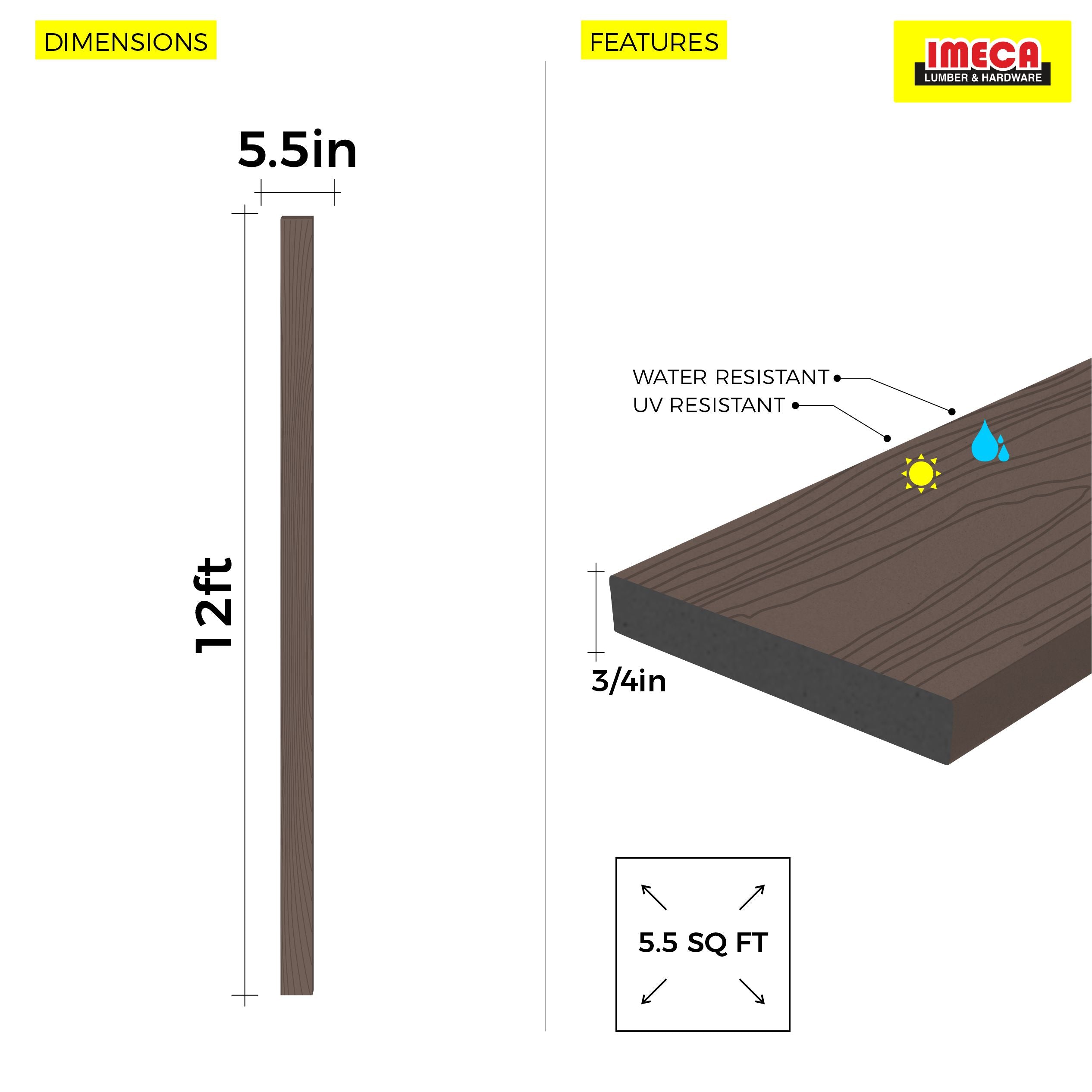 TRIM BOARDS 131G C01 12FT (WALNUT)