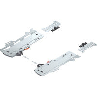 Set (TIP-ON BLUMOTION unit + trigger + Adapter), for MERIVOBOX, Type L1, NL=350-600 mm, Total weight of the drawer=0-20 kg, right+left+R7035 light gra