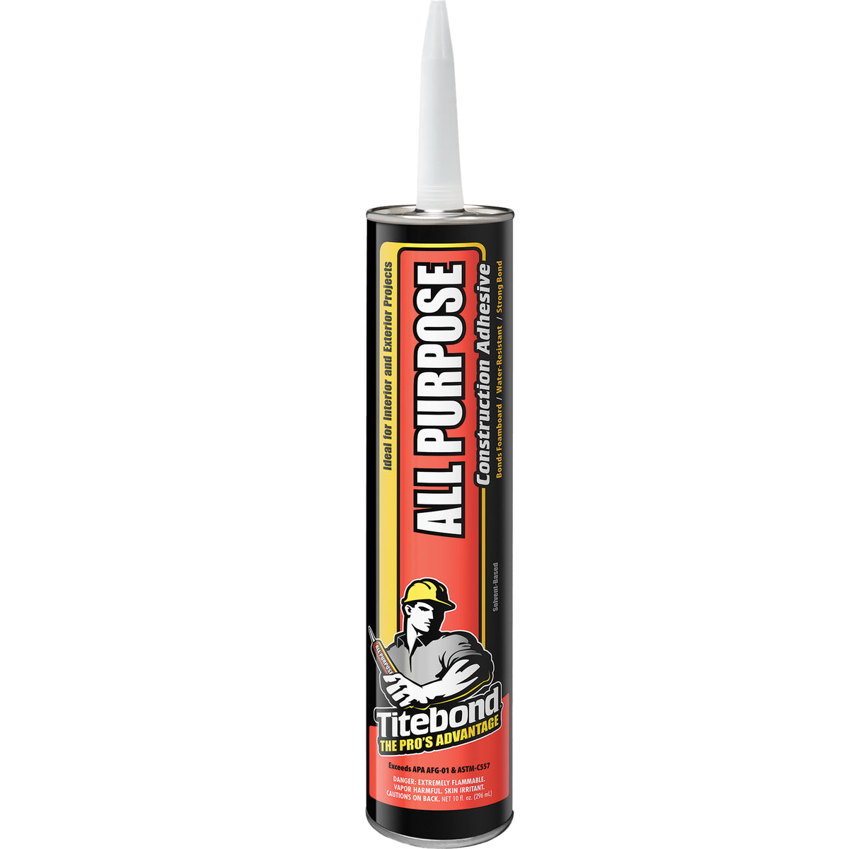 Titebond Liquid Nail All Purpose Construction Adhesive 10 Oz Cartridge