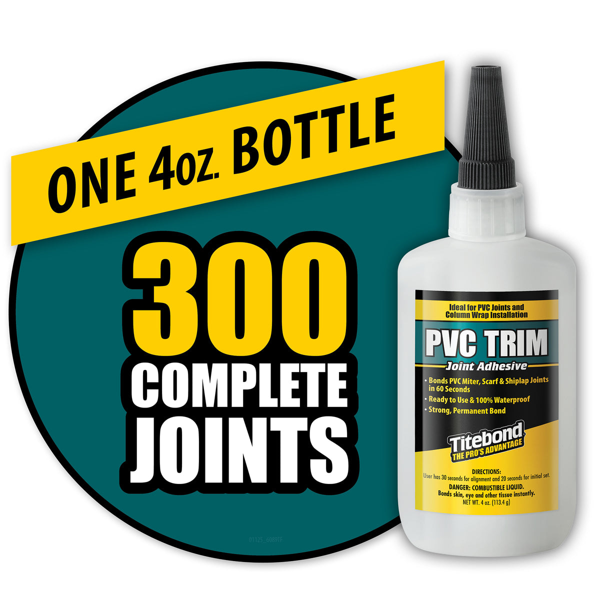 Titebond PVC Trim Joint Adhesive 4 Oz