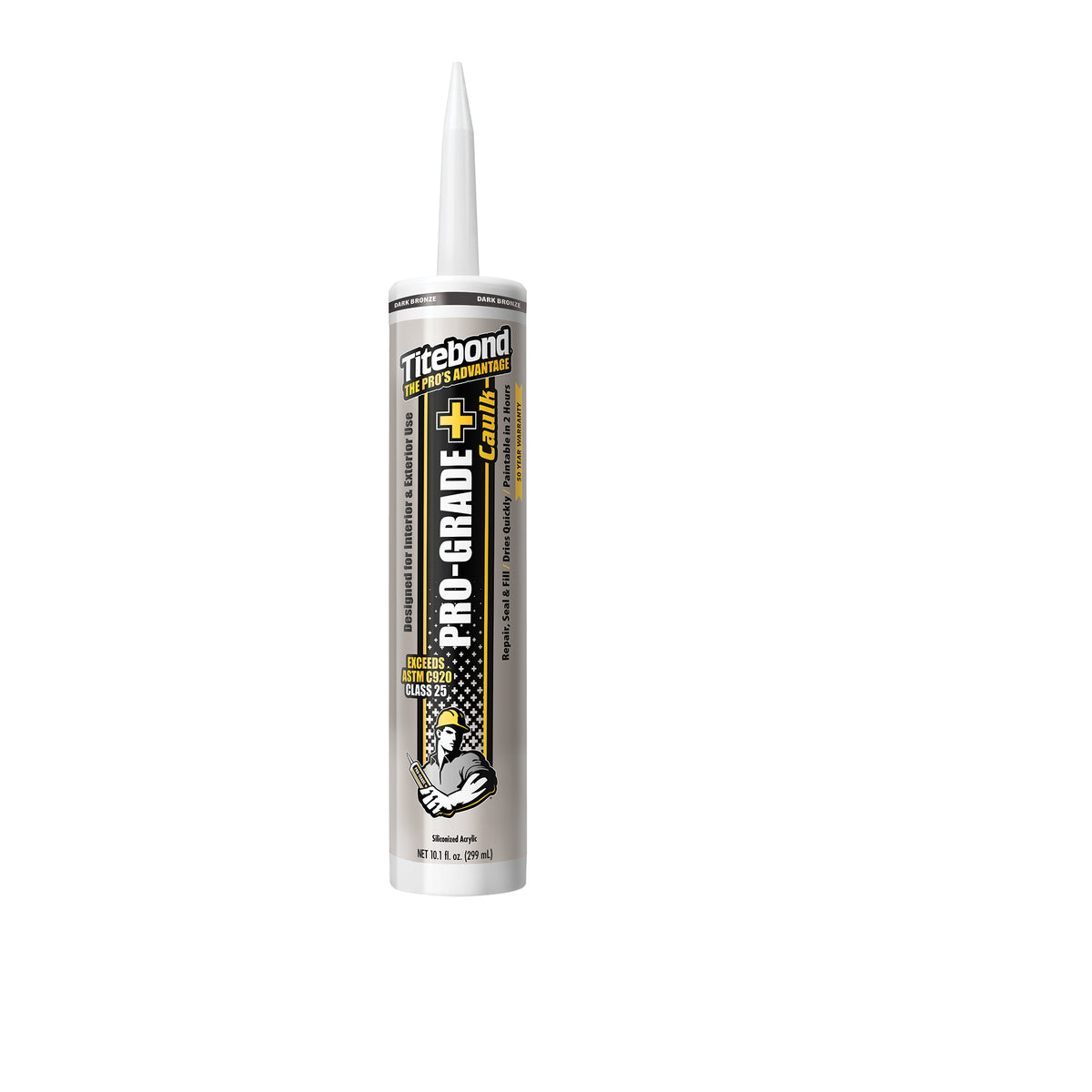 Titebond Pro-Grade Plus Caulk Dark Bronze 10.1 Oz