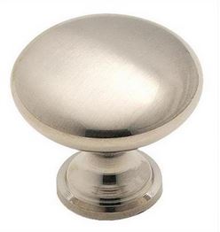 Knob Brushed Chrome 9/16(14) DIA