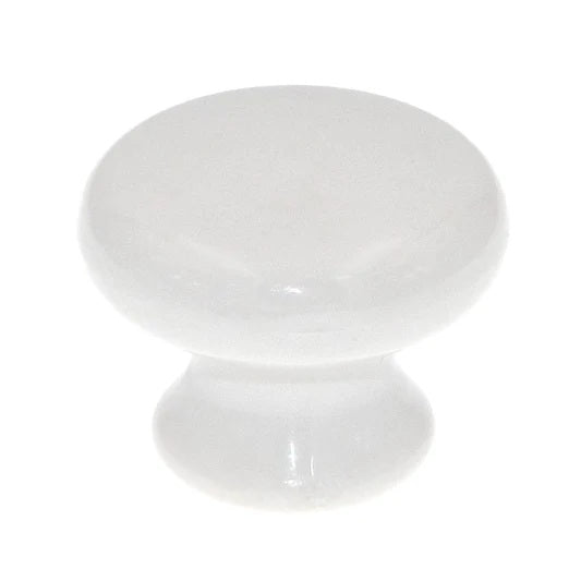Knob White 13/16(21) DIA