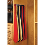 14 in Chrome Side mount Tie Rack Chrome  2.5 in (64 mm) W x 14 in (356 mm) D x 1.88 in (48 mm) H