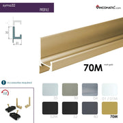 Syma32 Profile Handle Matt Gold 2670 mm (105 1/8 inches)